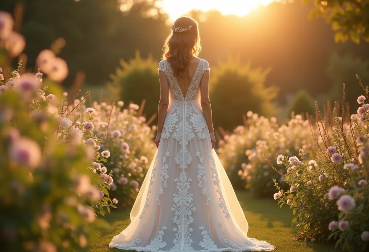 Dentelle et romantisme : les styles de robe en dentelle pour mariage à privilégier