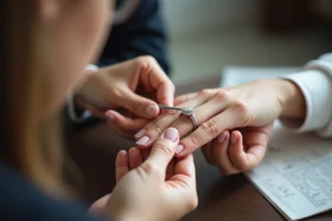 L’art de mesurer doigt pour bague avec précision