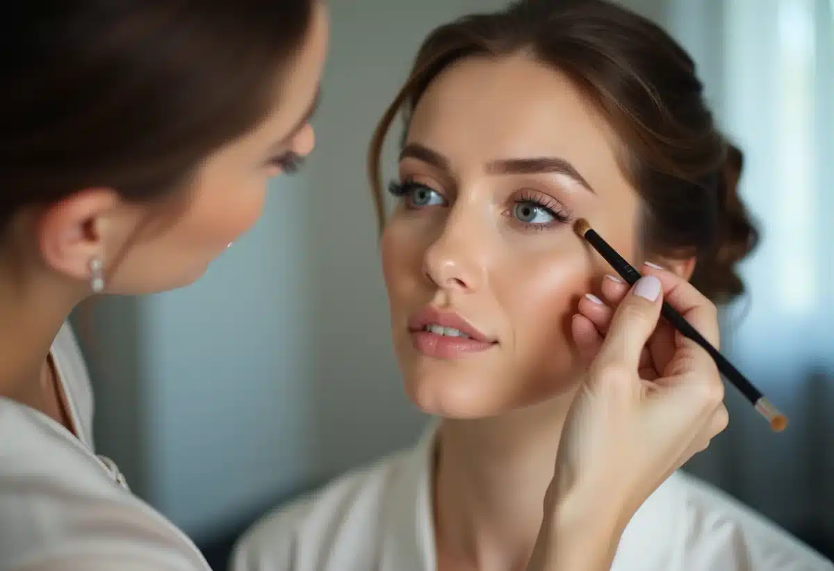 Maquillage pour yeux bleus de mariage : astuces pour un look nuptial mémorable