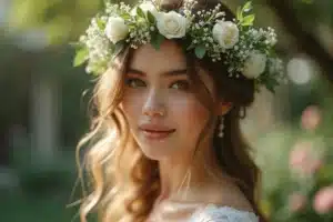 Sublimer sa coiffure de mariage avec des fleurs : les tendances incontournables